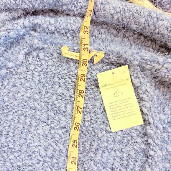 NWT Soft Surroundings Bouclé Open-Front Cozy Super Soft Knit Cardigan Sweater - Picture 6 of 7